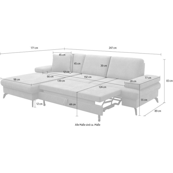 copy of MORRIS Ecksofa-Set taupe - linke Seite