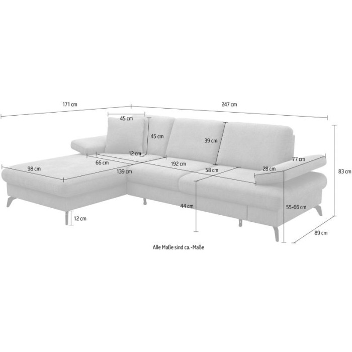 copy of MORRIS Ecksofa-Set taupe - linke Seite
