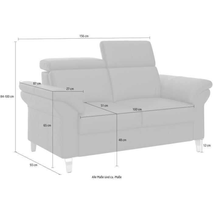 Arngas kožený dvojsed antracit