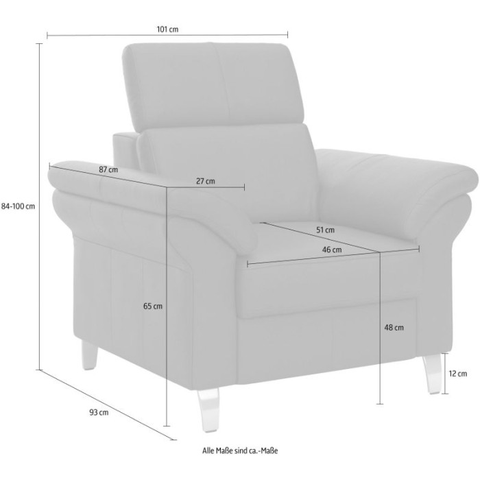 Arngast kožené křeslo světle šedé