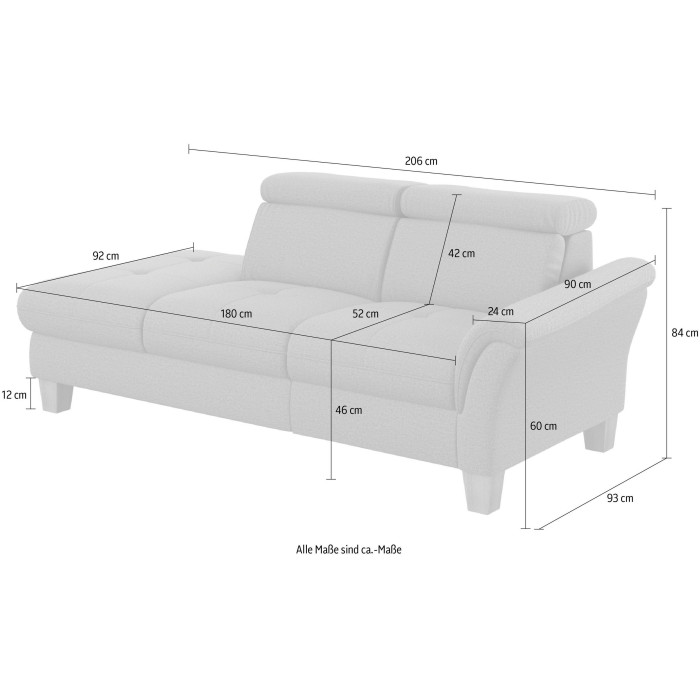 Lindgren Pohovka ve stylu rekamiéry ledově modrá