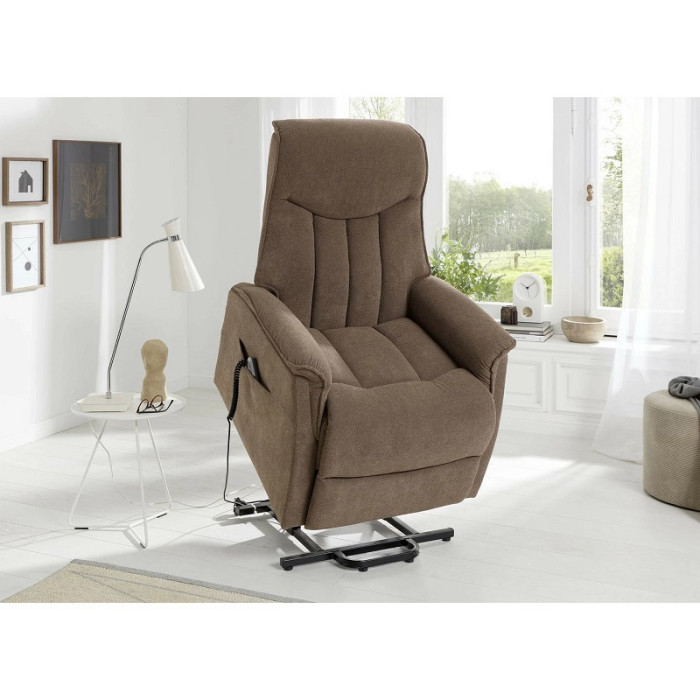 (2xM) ORBIT elektrické TV relax polohovací křeslo cappuccino