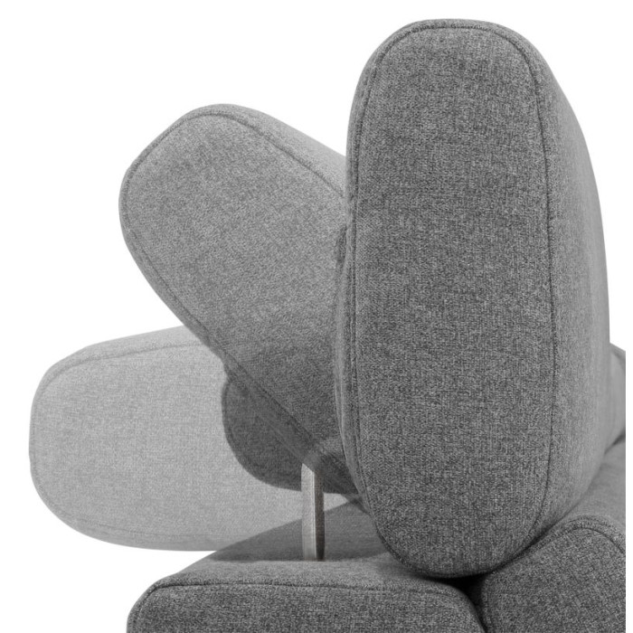 Convil pohovka ve stylu rekamiéry šedá