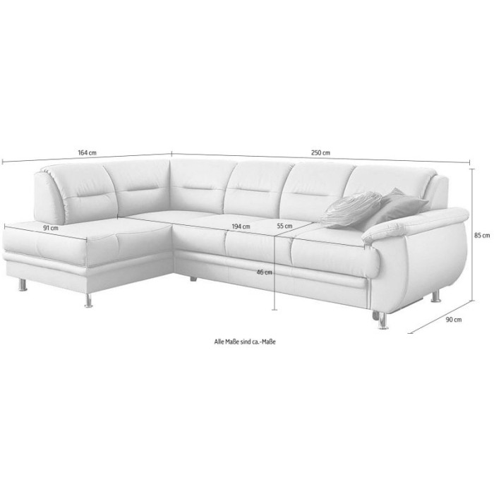 Mailand rozkládací kožená sedací souprava cappuccino