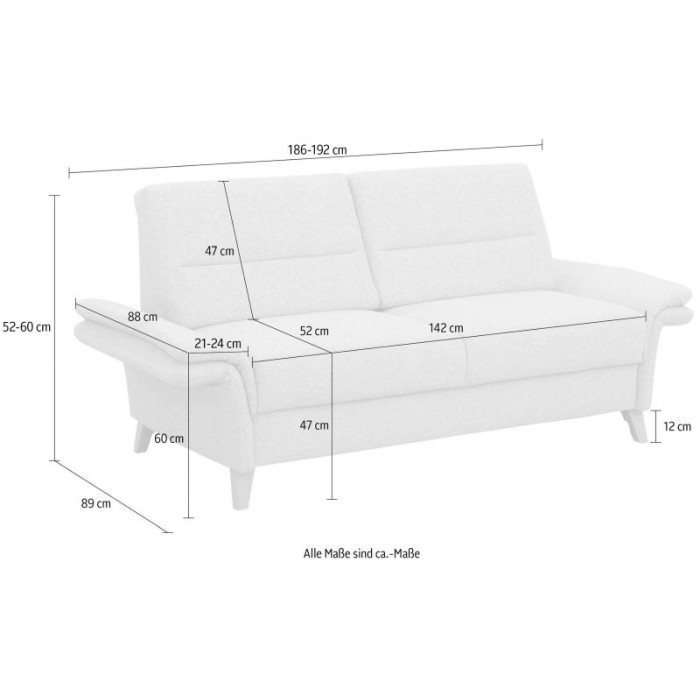 Wester trojmístná pohovka šedá