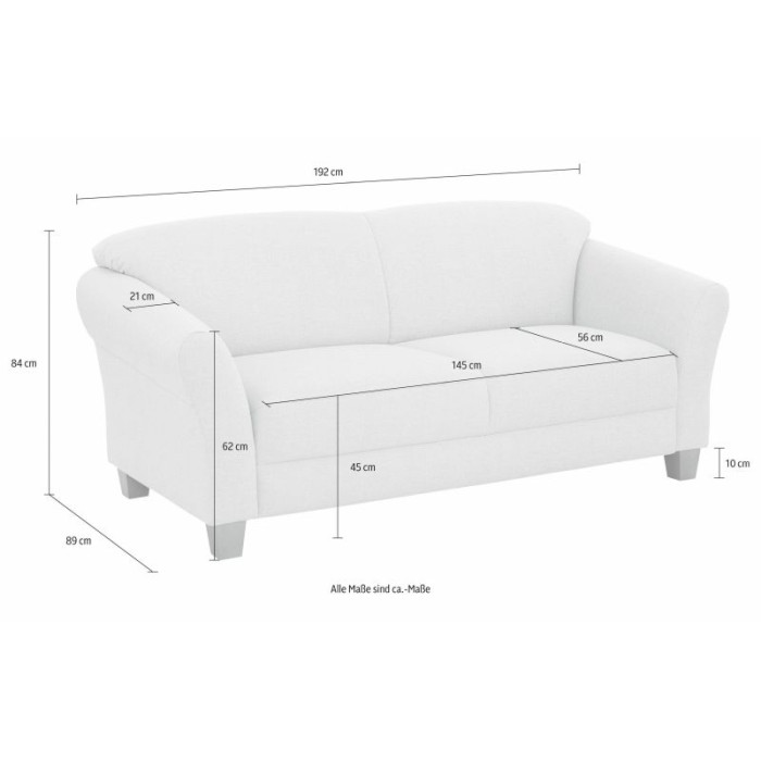 Gotland trojmístná pohovka taupé