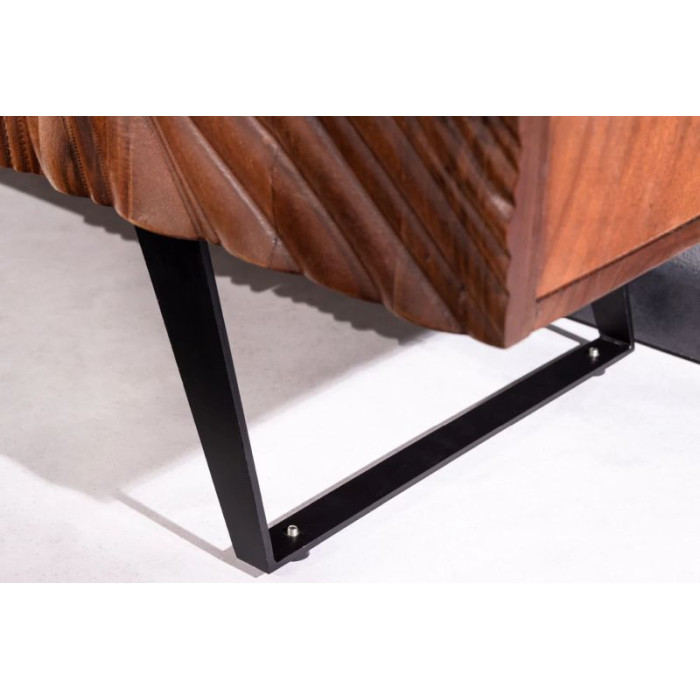 FLUID komoda 175cm akáciové dřevo ořech hnědá