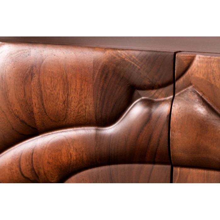 FLUID komoda 175cm akáciové dřevo ořech hnědá