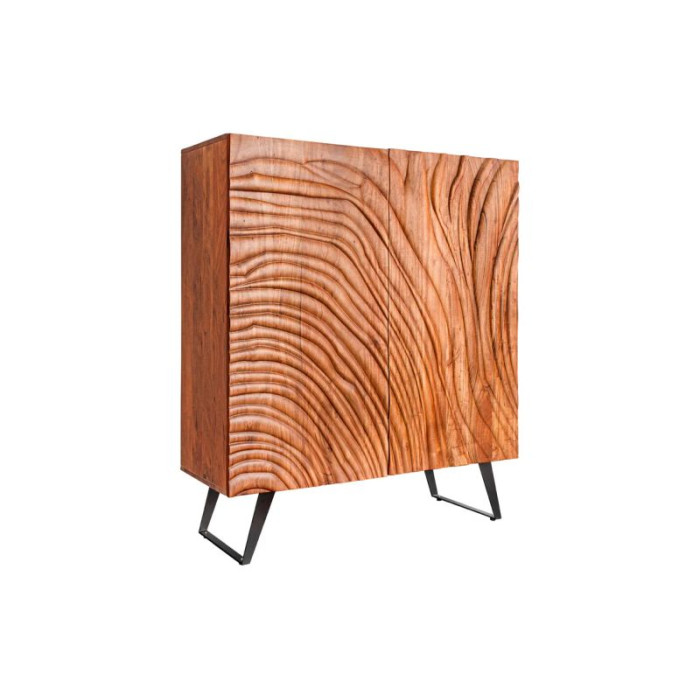 FLUID komoda 120 cm 3D akácie ořech hnědá