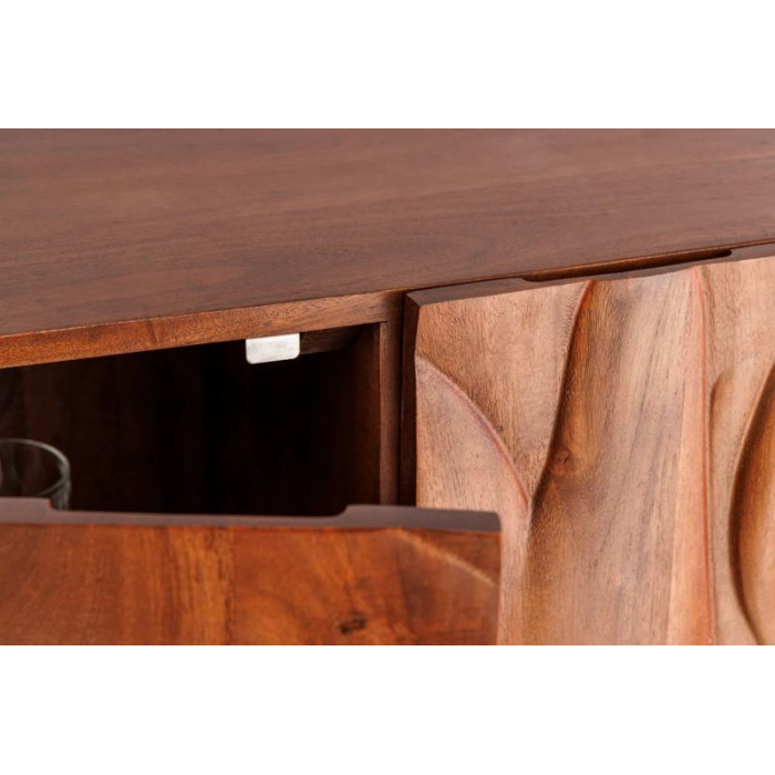 FLUID komoda 120 cm 3D akácie ořech hnědá