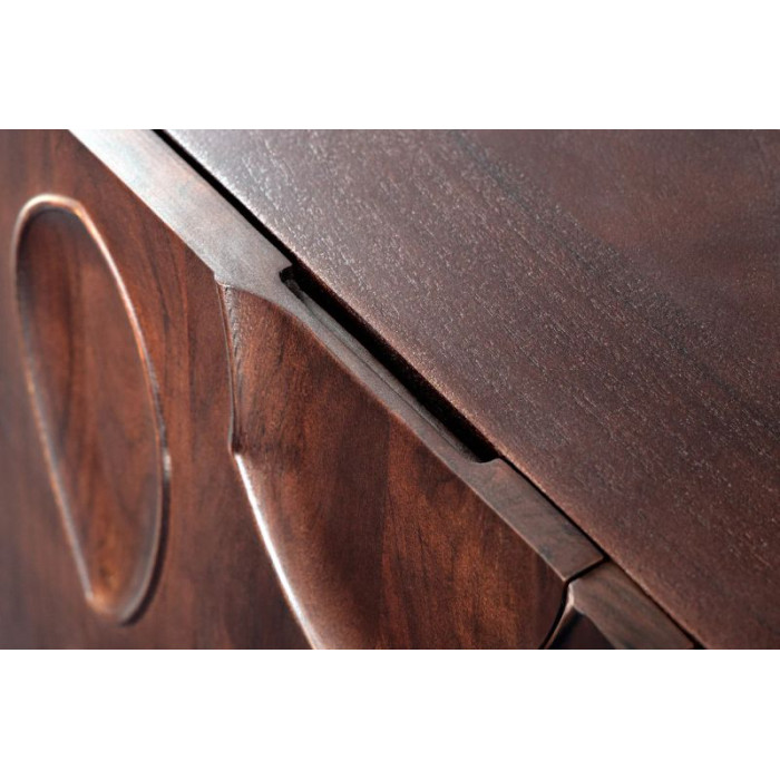 DUNE komoda 175cm akáciové dřevo tmavě ořechově hnědá