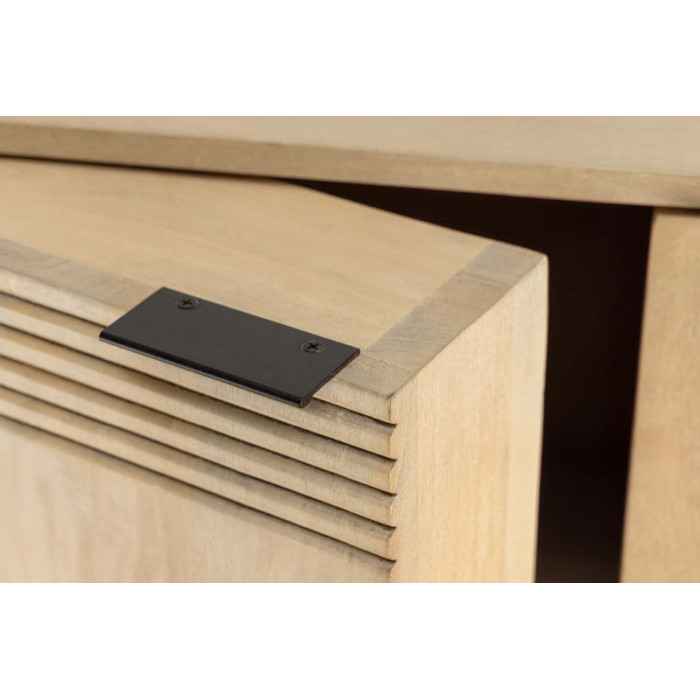 ART DECO Barová skříňka  140cm mangové dřevo bílá