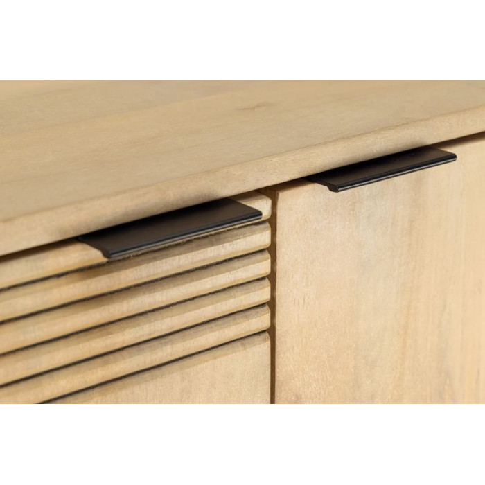 ART DECO Barová skříňka  140cm mangové dřevo bílá