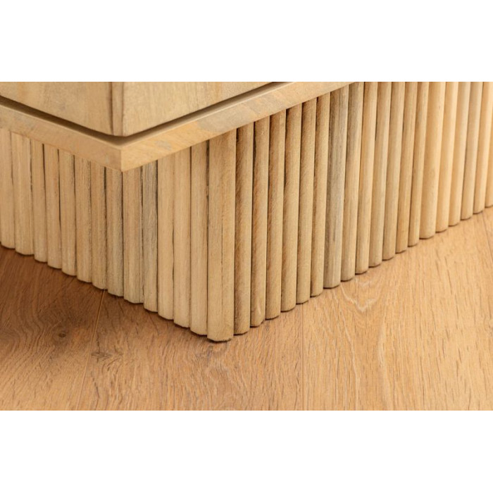 ART DECO Barová skříňka  140cm mangové dřevo bílá