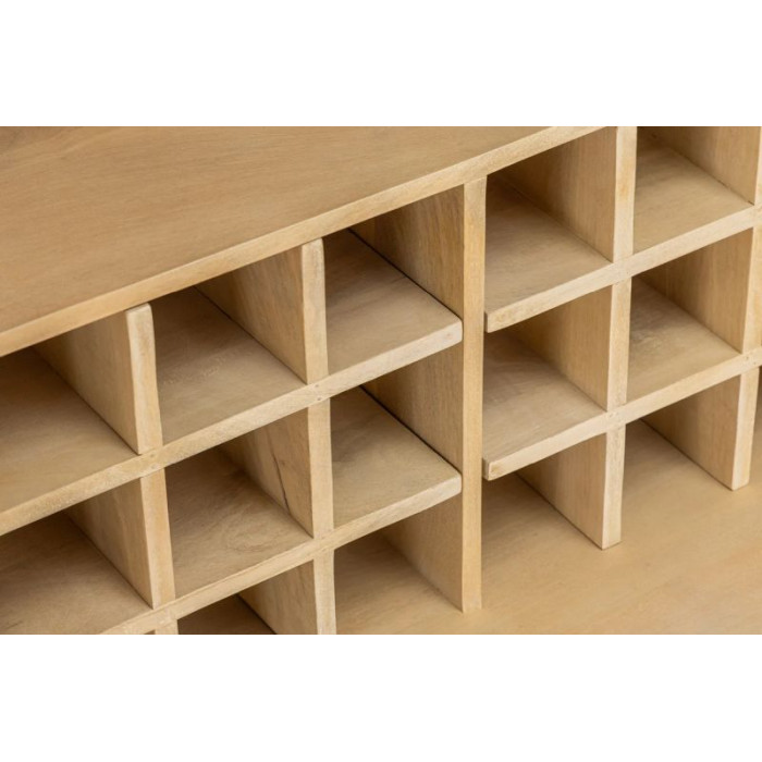 ART DECO Barová skříňka  140cm mangové dřevo bílená