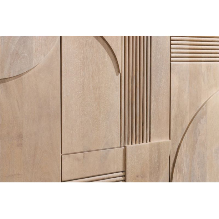 ART DECO komoda 170cm mangové dřevo bílené