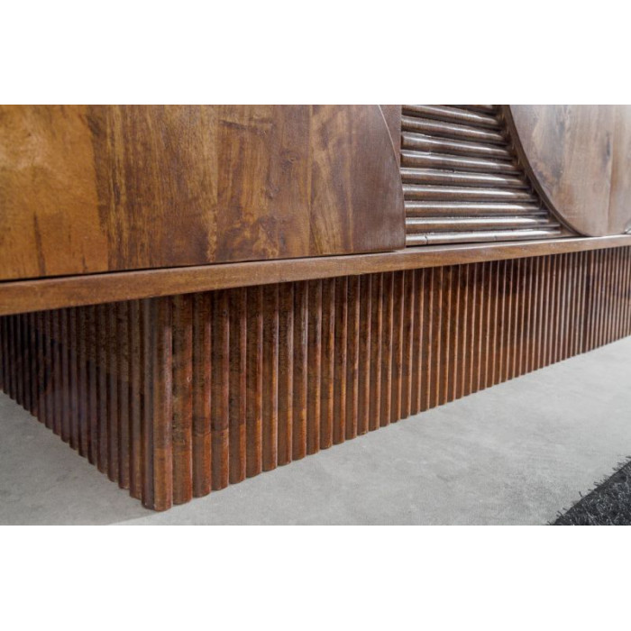 ART DECO komoda 170cm mangové dřevo hnědá