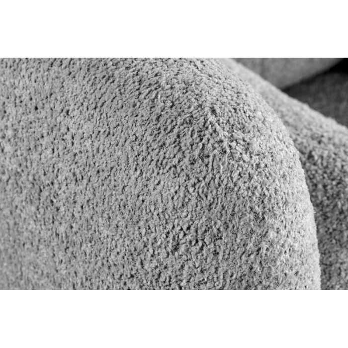 ART DECO pohovka trojmístná 200cm buclé šedá