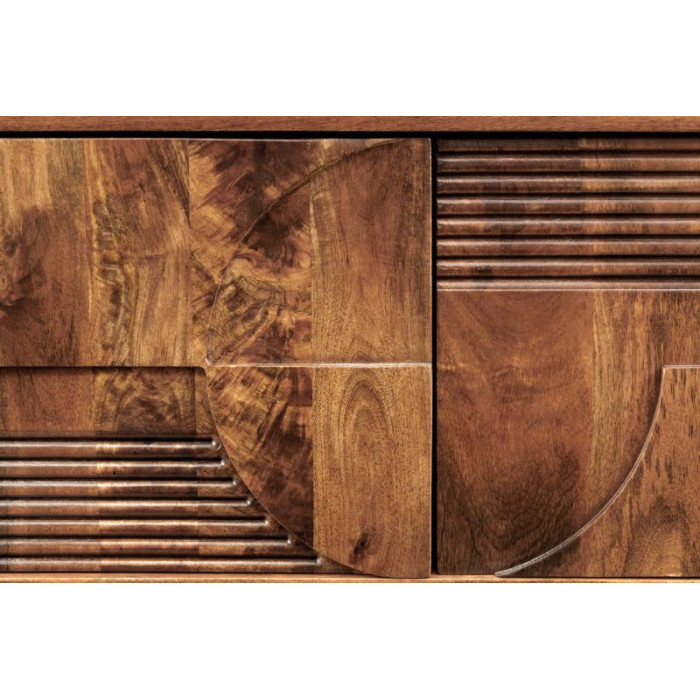 ART DECO TV stolek 200cm mangové dřevo hnědá