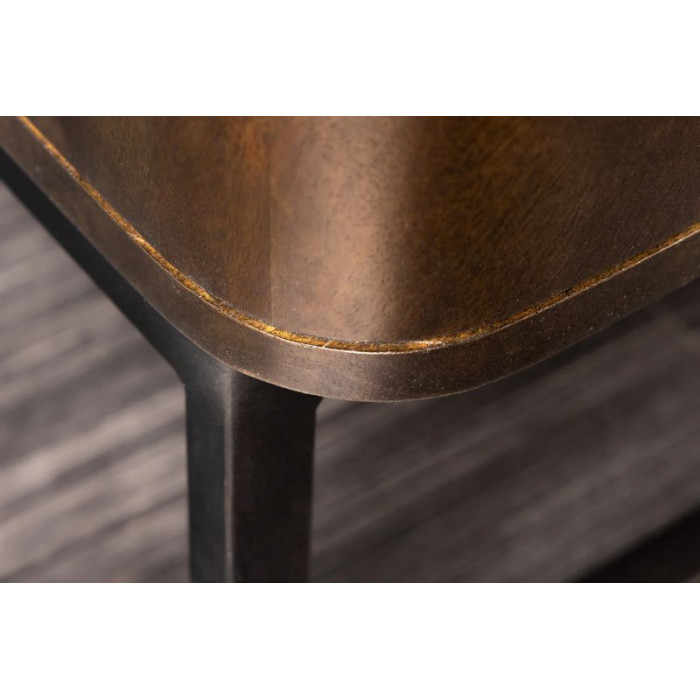 CROCODILE komoda 120cm mangové dřevo hnědo černá