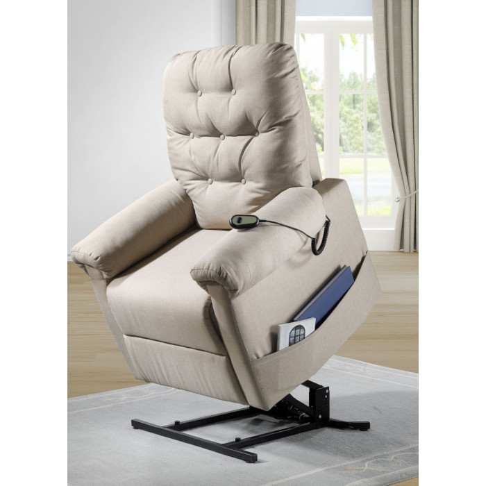 (1xM) Puro Relaxační křeslo krémové