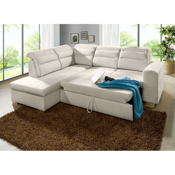 SkyReste rozkládací sedací souprava s úložným prostorem hnědá