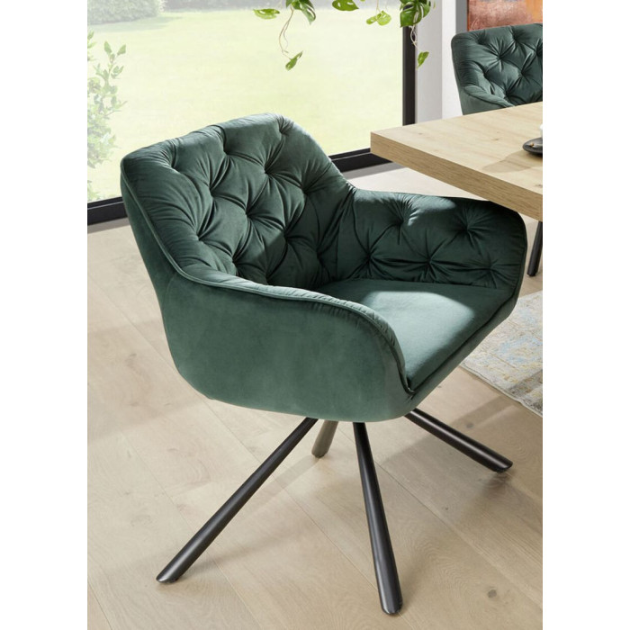 Ganva židle zelená set 2ks