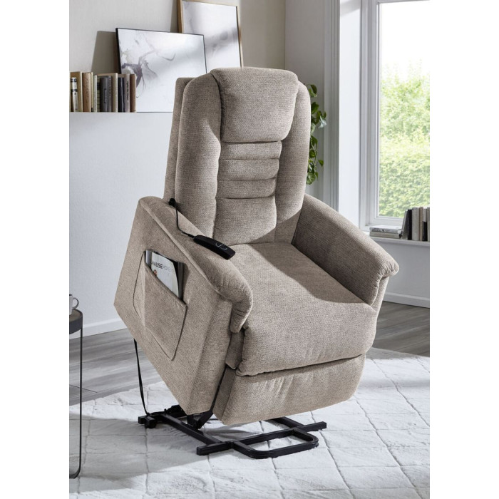 (1xM) Puffy style relaxační křeslo taupé