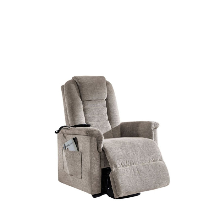 (1xM) Puffy style relaxační křeslo taupé