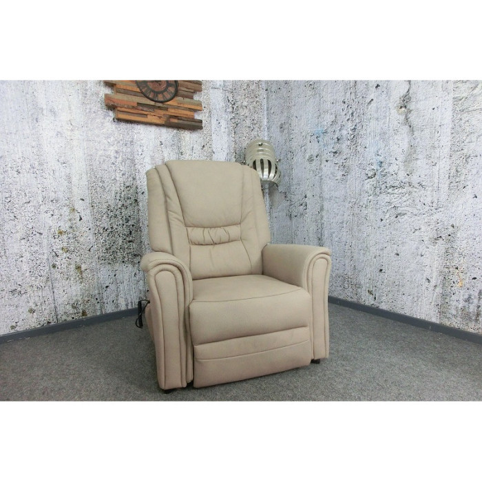 (1xM) CONRAD elektrické polohovací křeslo mikrofáze slonová kost