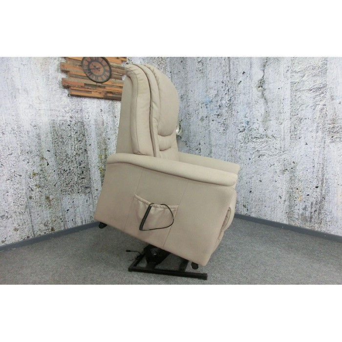 (1xM) CONRAD elektrické polohovací křeslo mikrofáze slonová kost