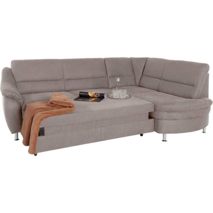 Cardoso rozkládací sedací souprava s úložným prostorem šedá