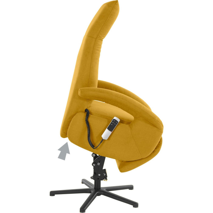 (2xM) Relaxační křeslo Tycoon Žluté XL