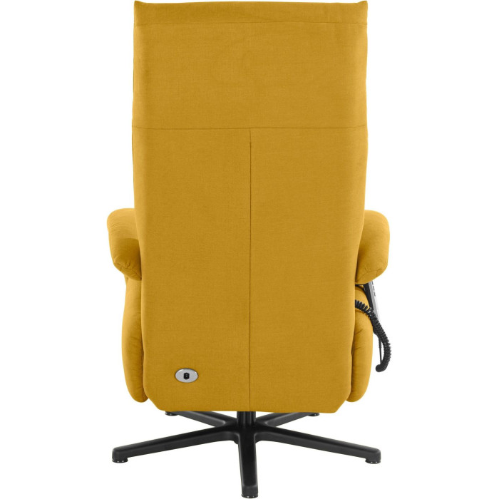 (2xM) Relaxační křeslo Tycoon Žluté XL