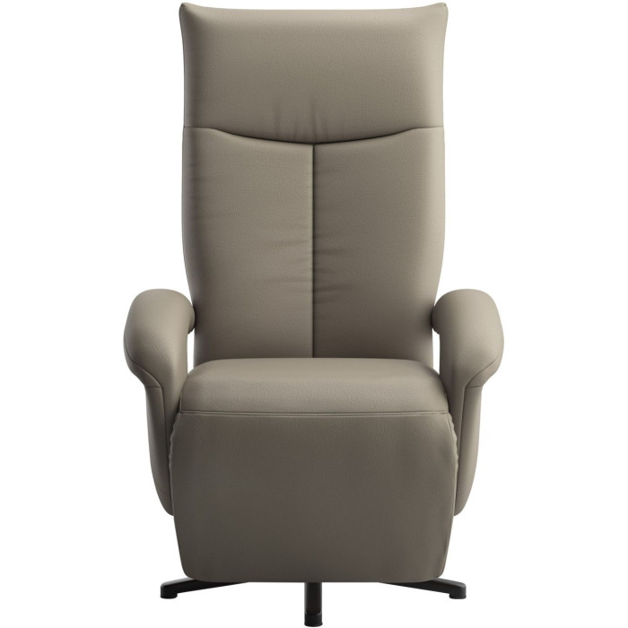 Amica manuální kožené relaxační křeslo odstín Delphine