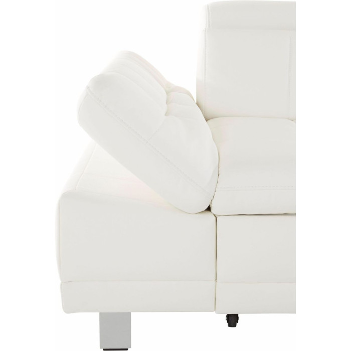 Limit rozkládací sedací souprava s úložným prostorem ekokůže bílá