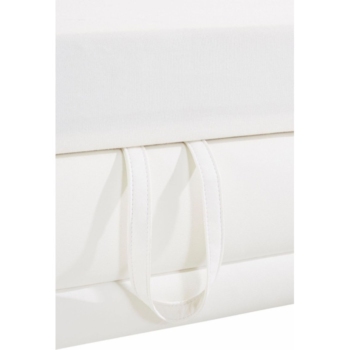 Limit rozkládací sedací souprava s úložným prostorem ekokůže bílá