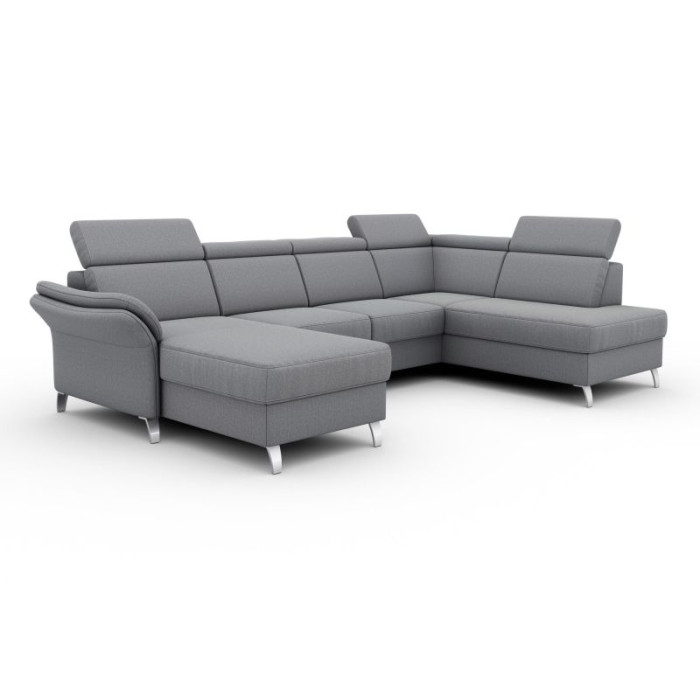 Vincenzo rozkládací sedací souprava s úložným prostorem šedá