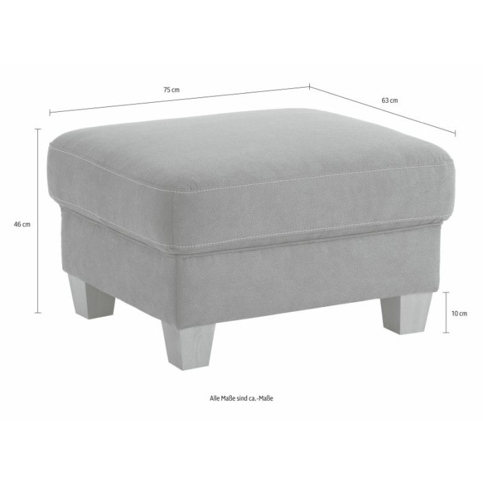 Borkum taburet zeleno šedý