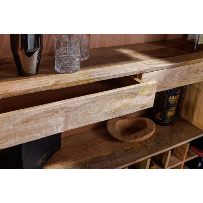 GOLDEN SUNSET barová skříňka 140 cm 3D mango bílá