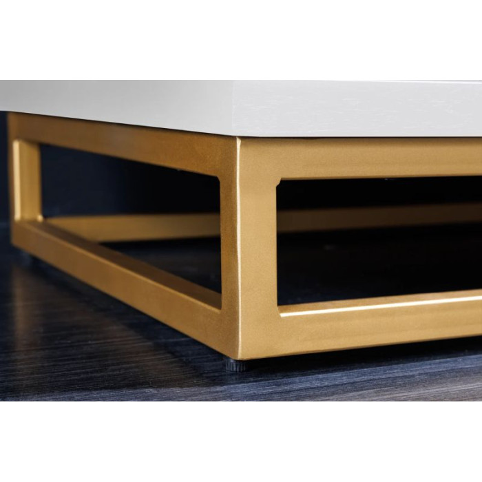 GOLDEN SUNSET barová skříňka 140 cm 3D mango bílá