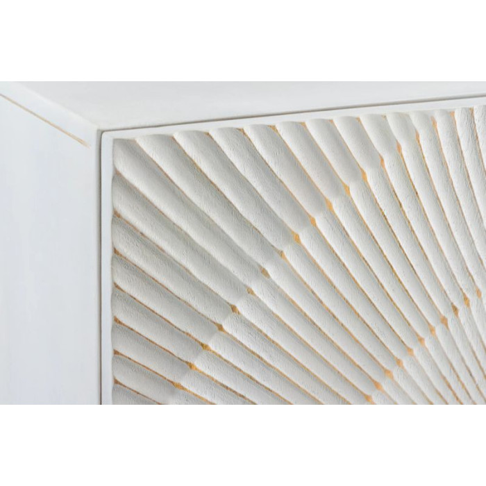 GOLDEN SUNSET design komoda masiv mango 120 cm bílá