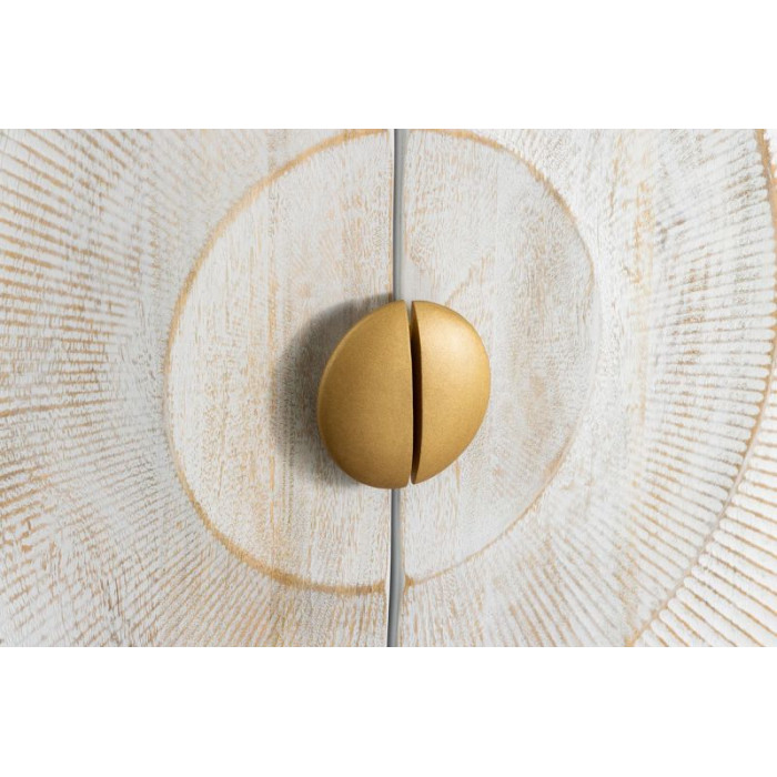 GOLDEN SUNSET design komoda masiv mango 120 cm bílá