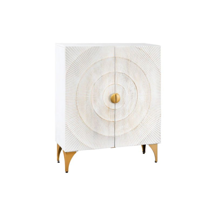 GOLDEN SUNSET design komoda masiv mango 120 cm bílá