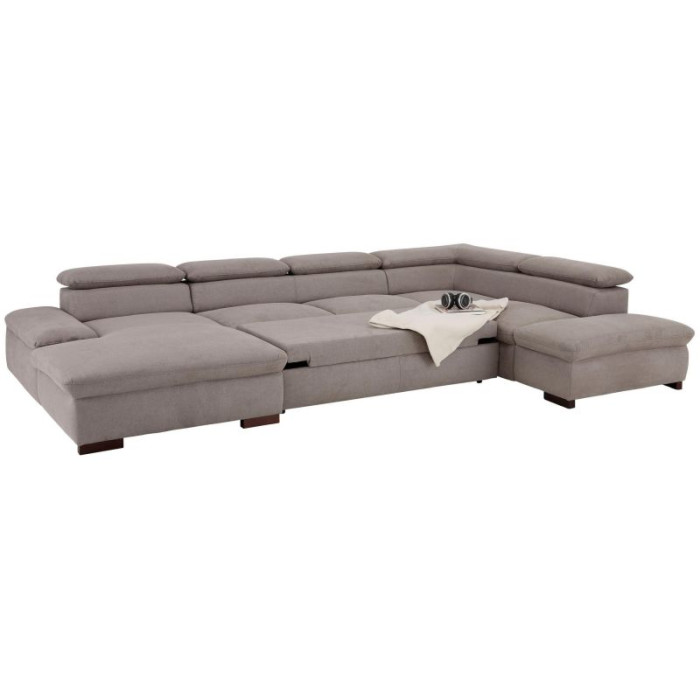 Alberto rozkládací sedací souprava U šedá