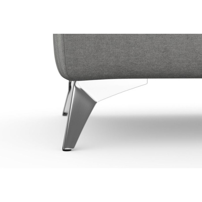 Padua elegantní taburet s úložným prostorem šedý