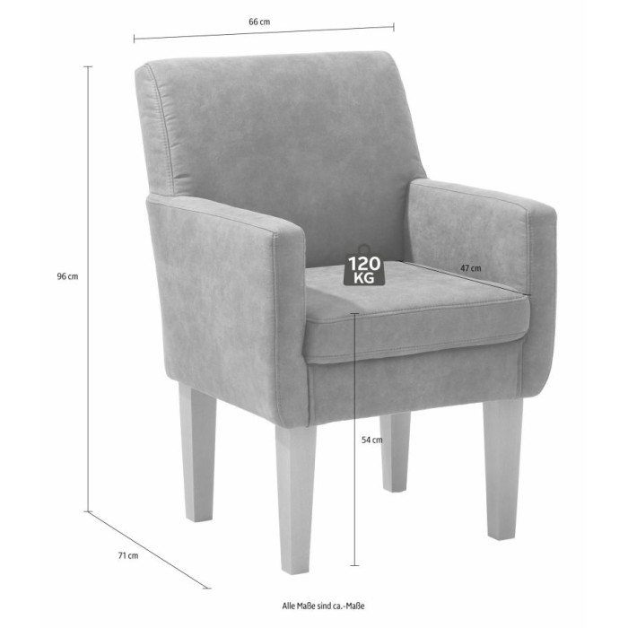 Fehmarn křeslo antracit