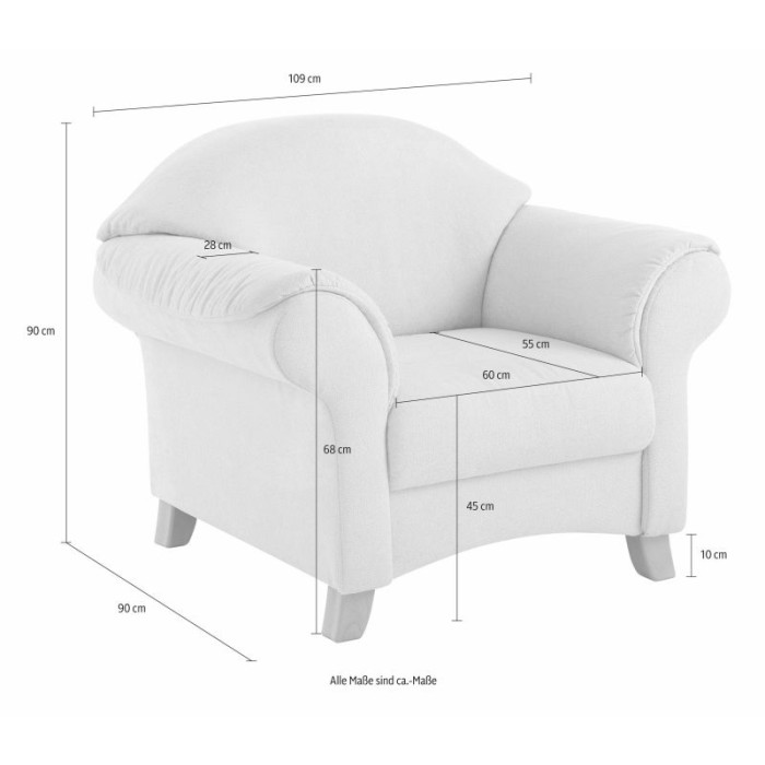 Mayfair křeslo šedobílé