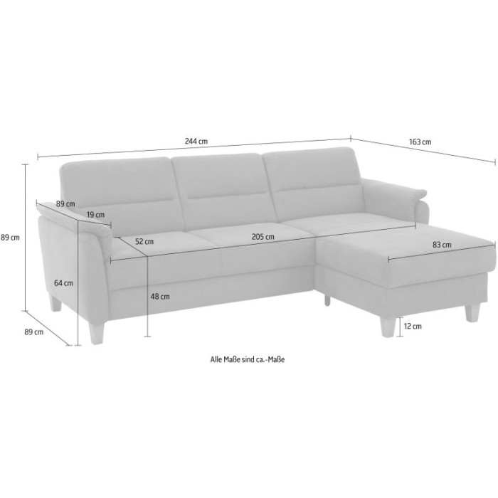 Palmera Sitzgarnitur silber