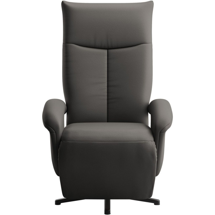 Amica kožené manuální relaxační křeslo černé XL